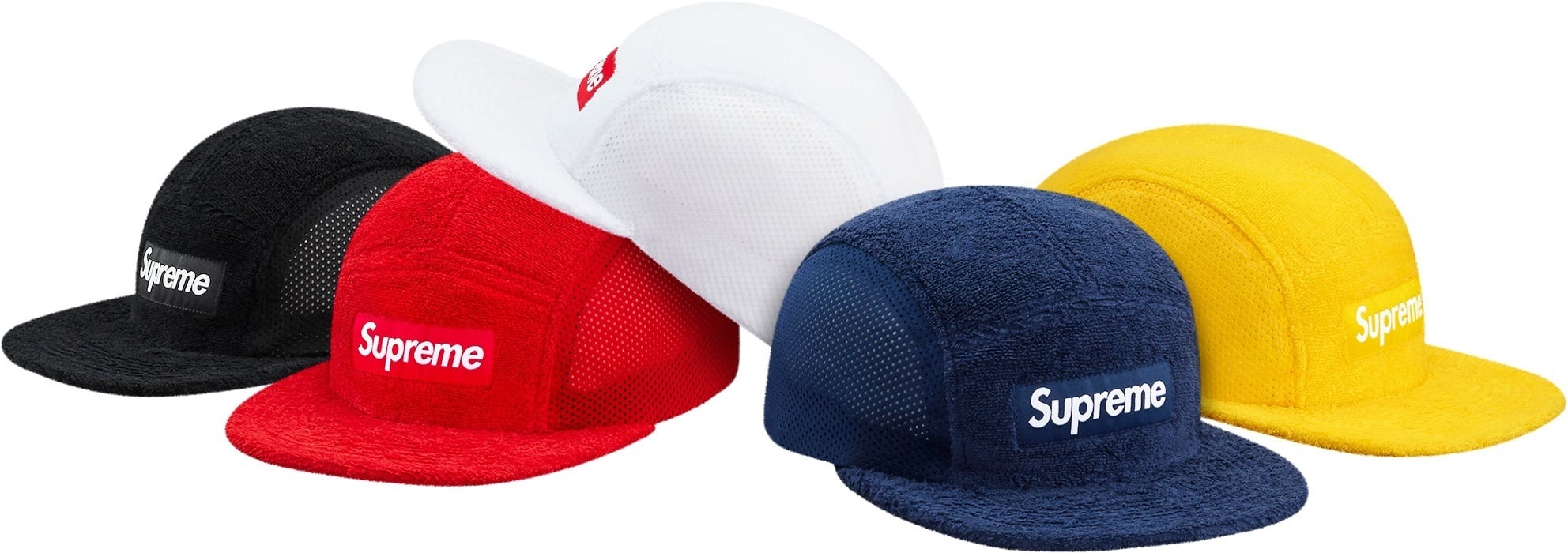 Terry Mesh Side Panel Camp Cap